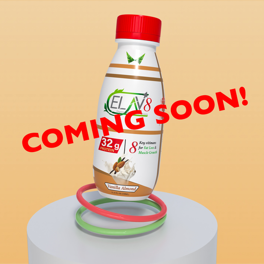 (COMING SOON) ELAV8 Plant-based/vegan protein shakes (RTD) [Almond Vanilla]