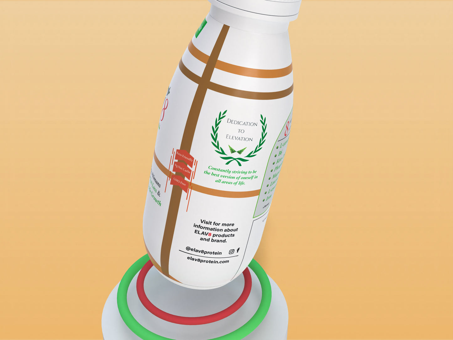 (COMING SOON) ELAV8 Plant-based/vegan protein shakes (RTD) [Almond Vanilla]